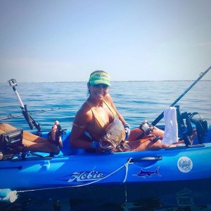 Fishing Herald, kayak lady